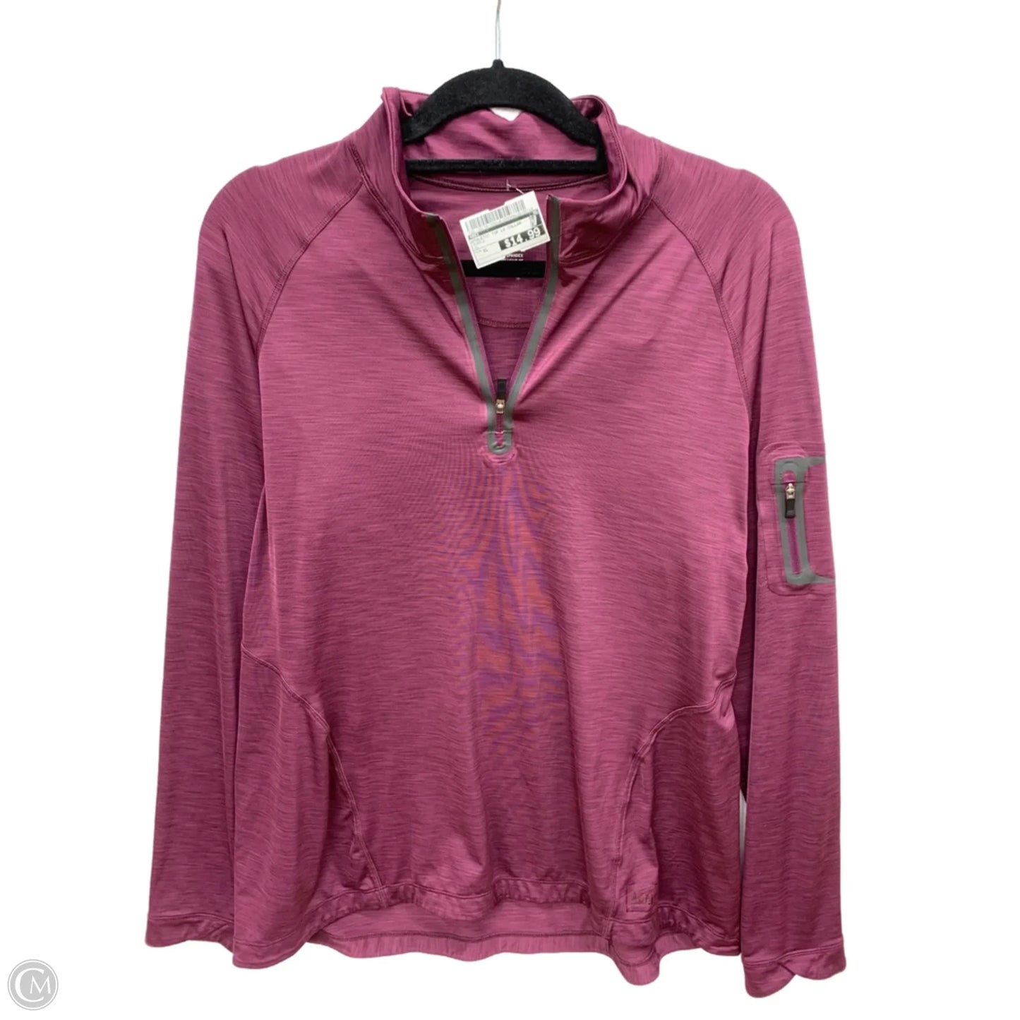 Athletic Top Long Sleeve Collar By Rei In Purple, Size: Xl