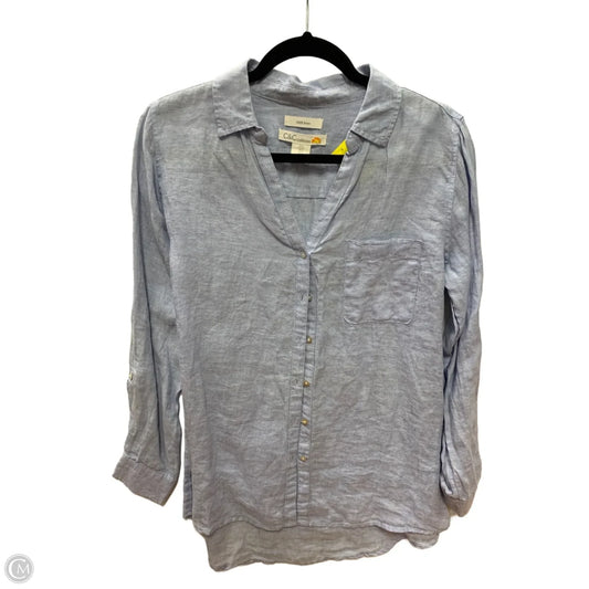 Top Long Sleeve By C And C In Blue, Size: S