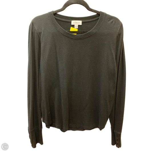 Top Long Sleeve By Evereve In Black, Size: L