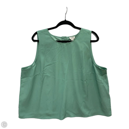 Tank Top By J. Crew In Green, Size: 2x