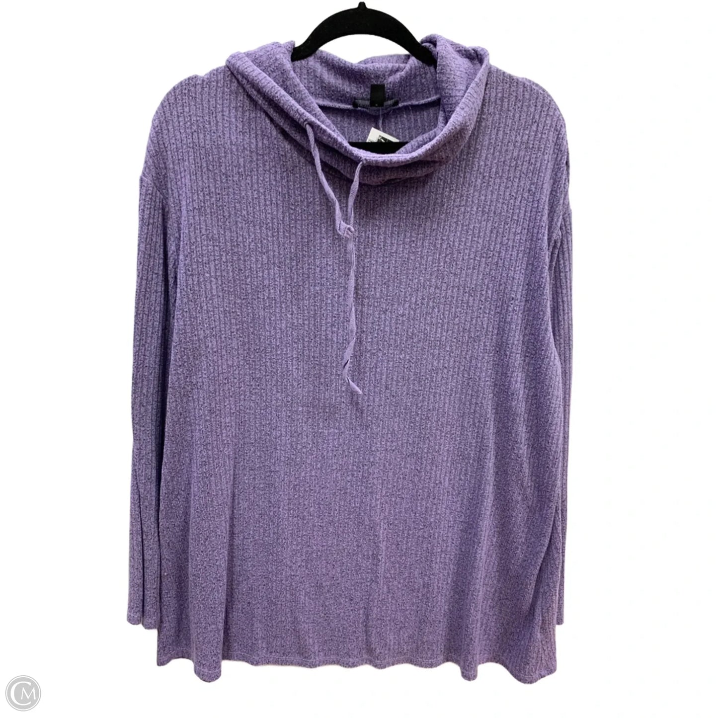 Sweatshirt Collar By Lane Bryant In Purple, Size: 1x