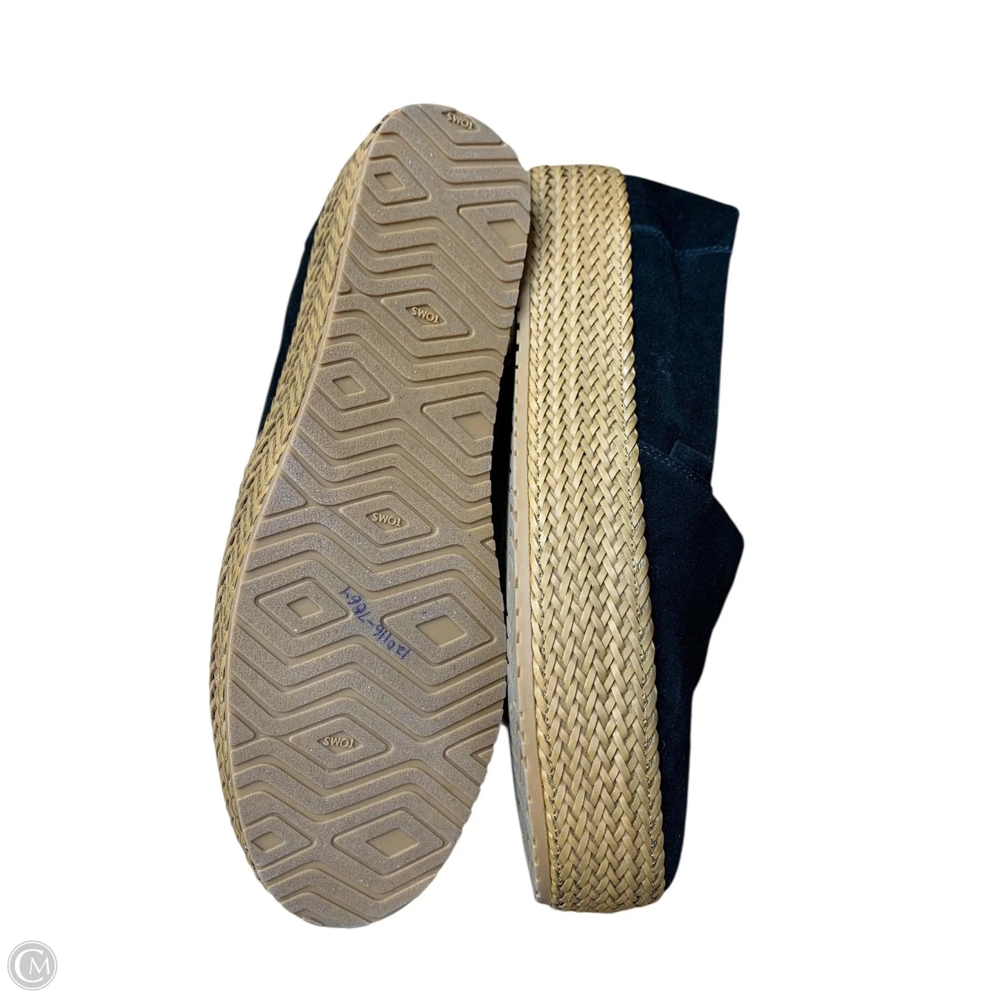 Shoes Flats By Toms In Black, Size: 11