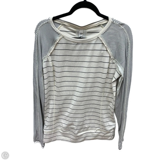 Athletic Top Long Sleeve Crewneck By Lululemon In Cream, Size: 12