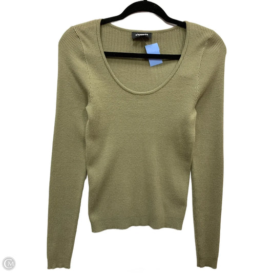 Top Long Sleeve By Express In Green, Size: S