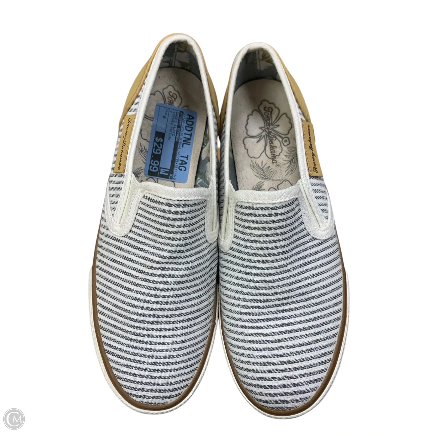 Shoes Flats By Tommy Bahama In Striped Pattern, Size: 6
