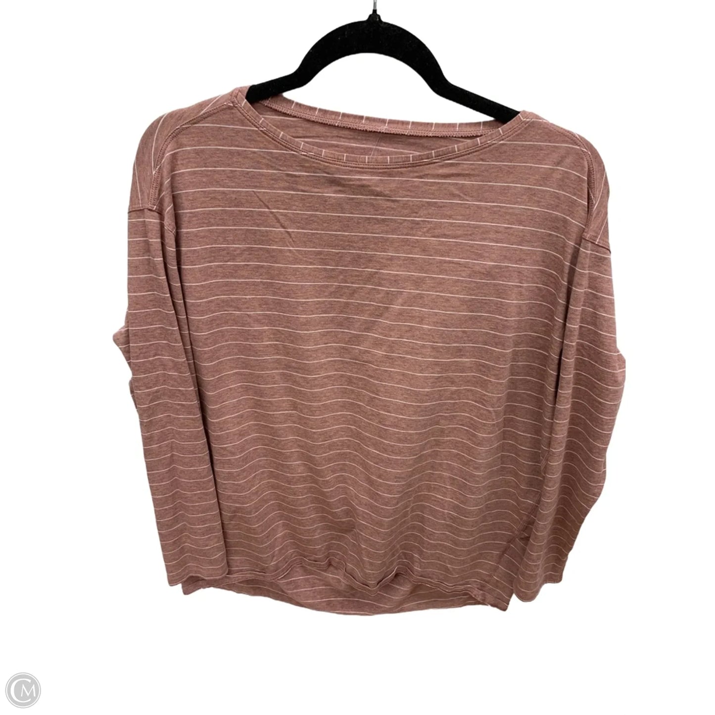 Athletic Top Long Sleeve Crewneck By Lululemon In Pink, Size: L