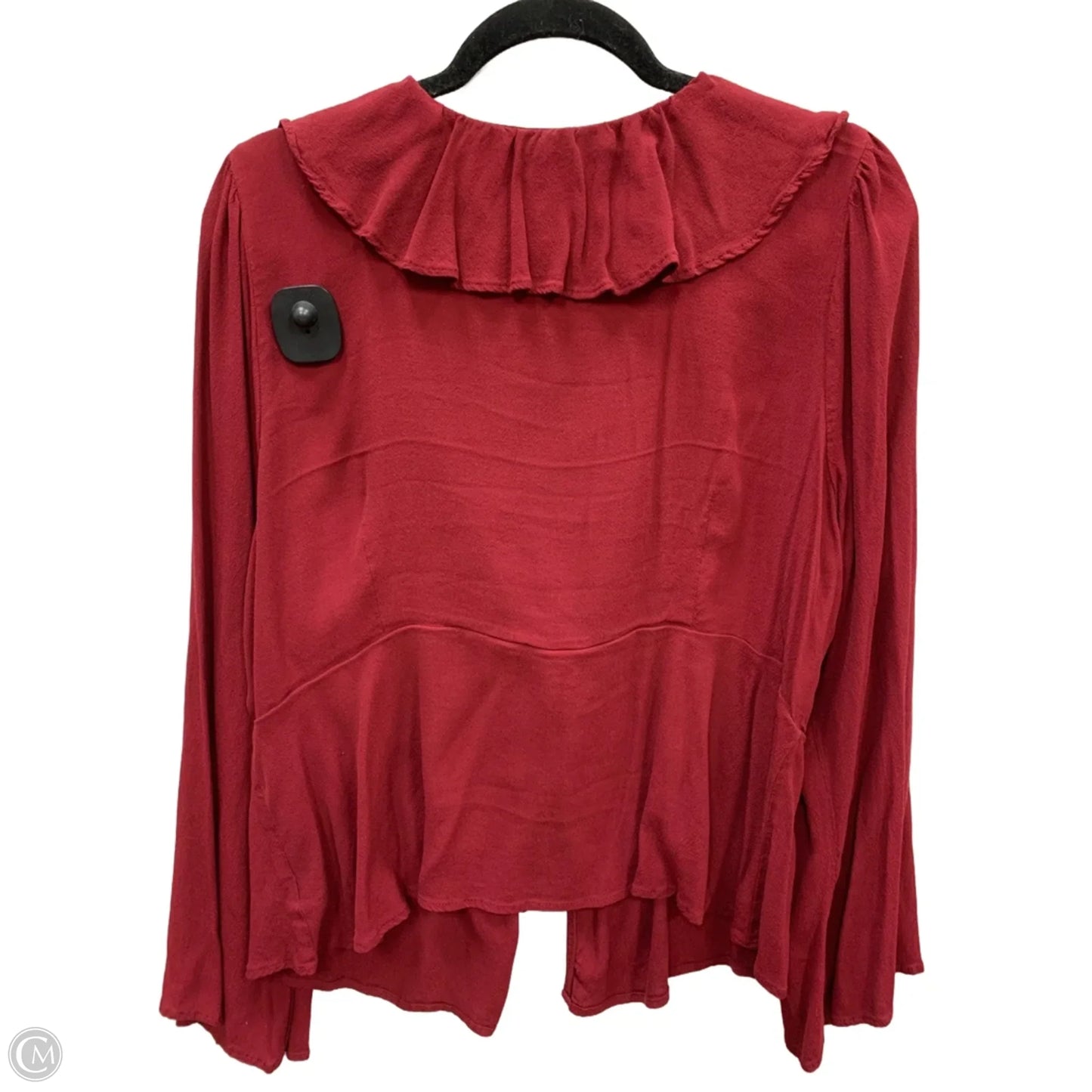 Cardigan By Ava & Viv In Maroon, Size: 1x