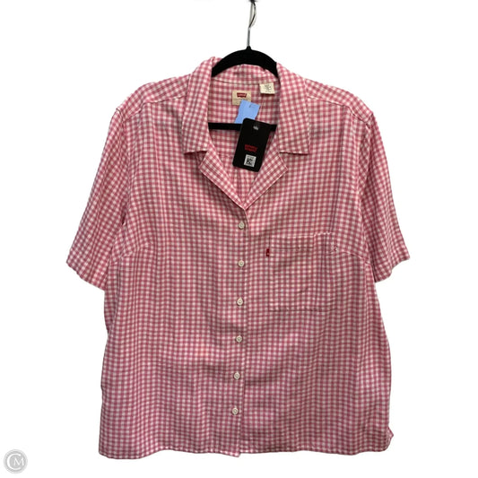 Top Short Sleeve By Levis In Pink, Size: 2x