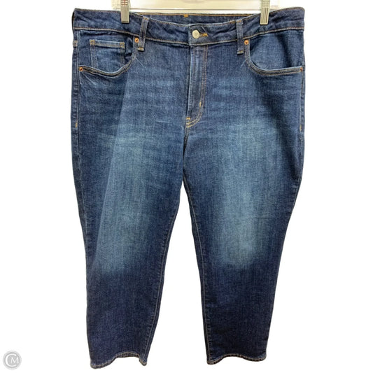 Jeans Straight By Old Navy In Blue Denim, Size: 16