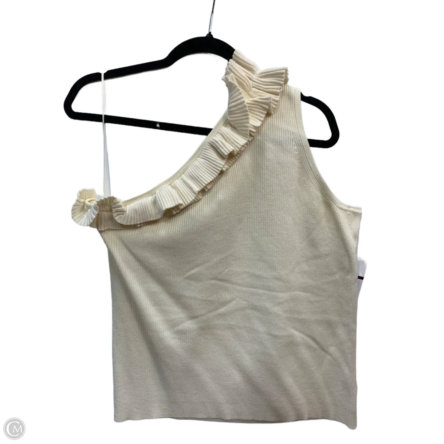 Top Short Sleeve By Sofia By Sofia Vergara In Cream, Size: Xxl