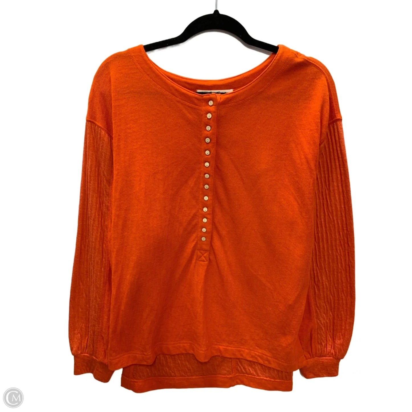 Top Long Sleeve By We The Free In Orange, Size: S