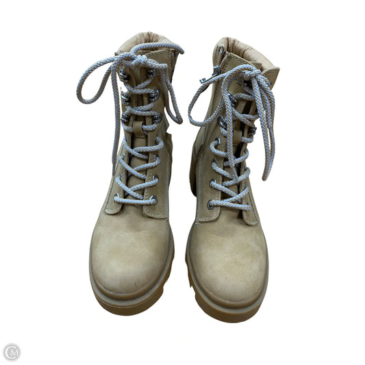 Boots Ankle Heels By Madden Girl In Tan, Size: 7