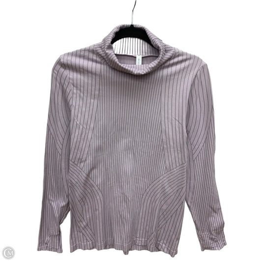 Athletic Top Long Sleeve Collar By Athleta In Purple, Size: Xl