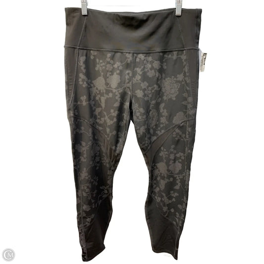 Athletic Leggings By Athleta In Black, Size: Xl