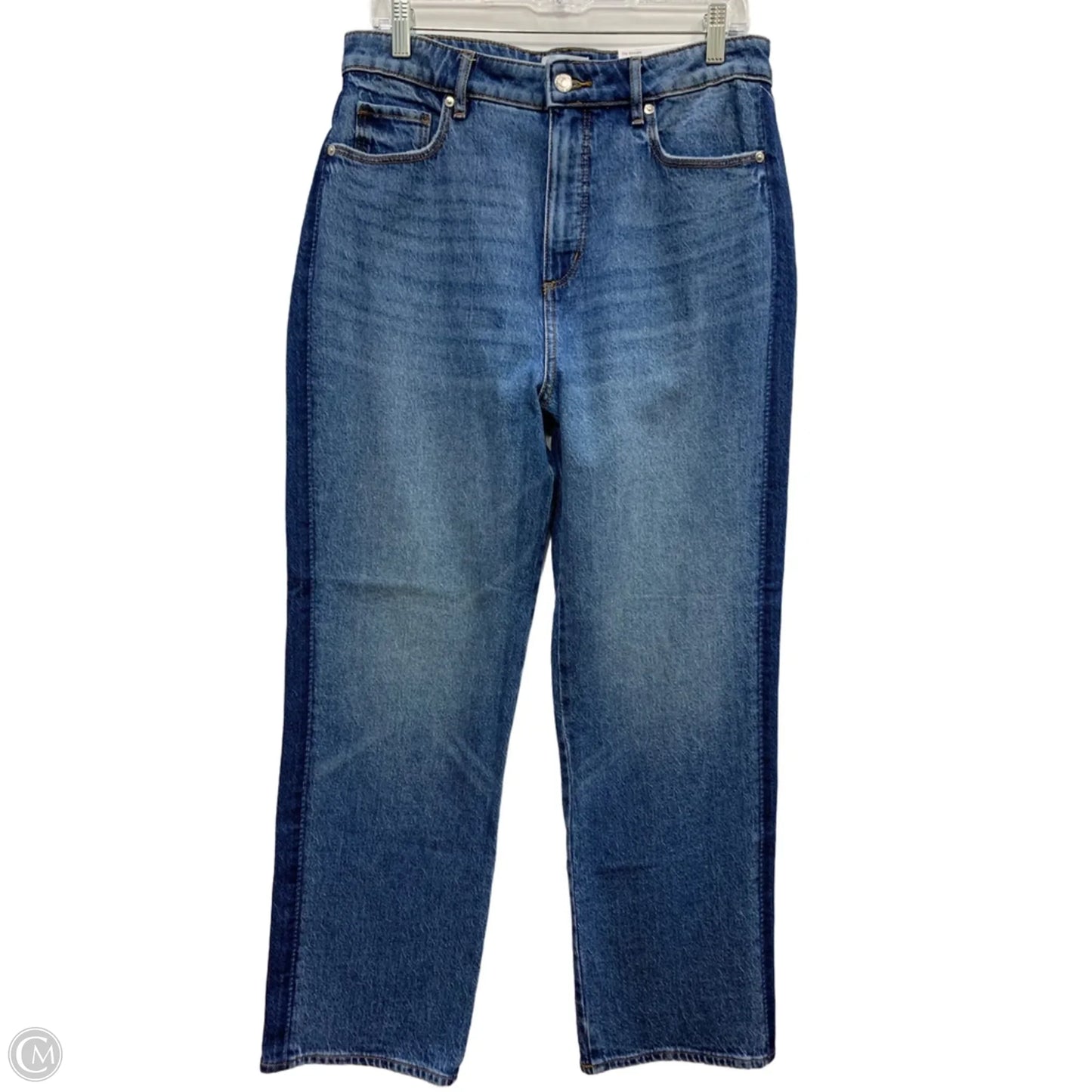 Jeans Straight By Loft In Blue Denim, Size: 10