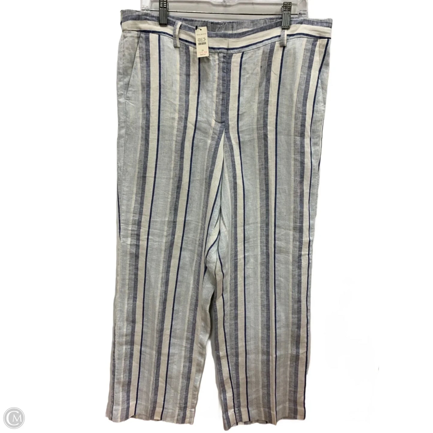 Pants Linen By Talbots In Blue, Size: 12