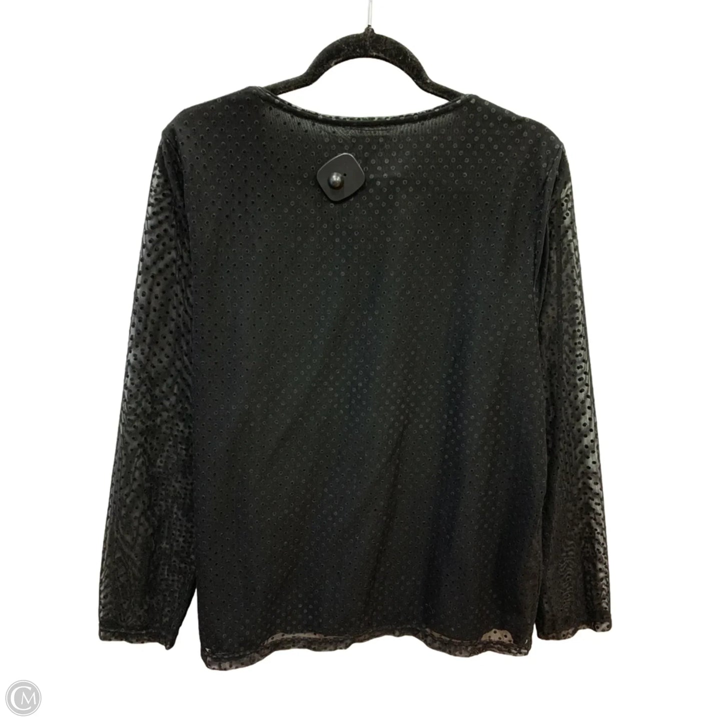 Top Long Sleeve By Chicos In Black, Size: 16