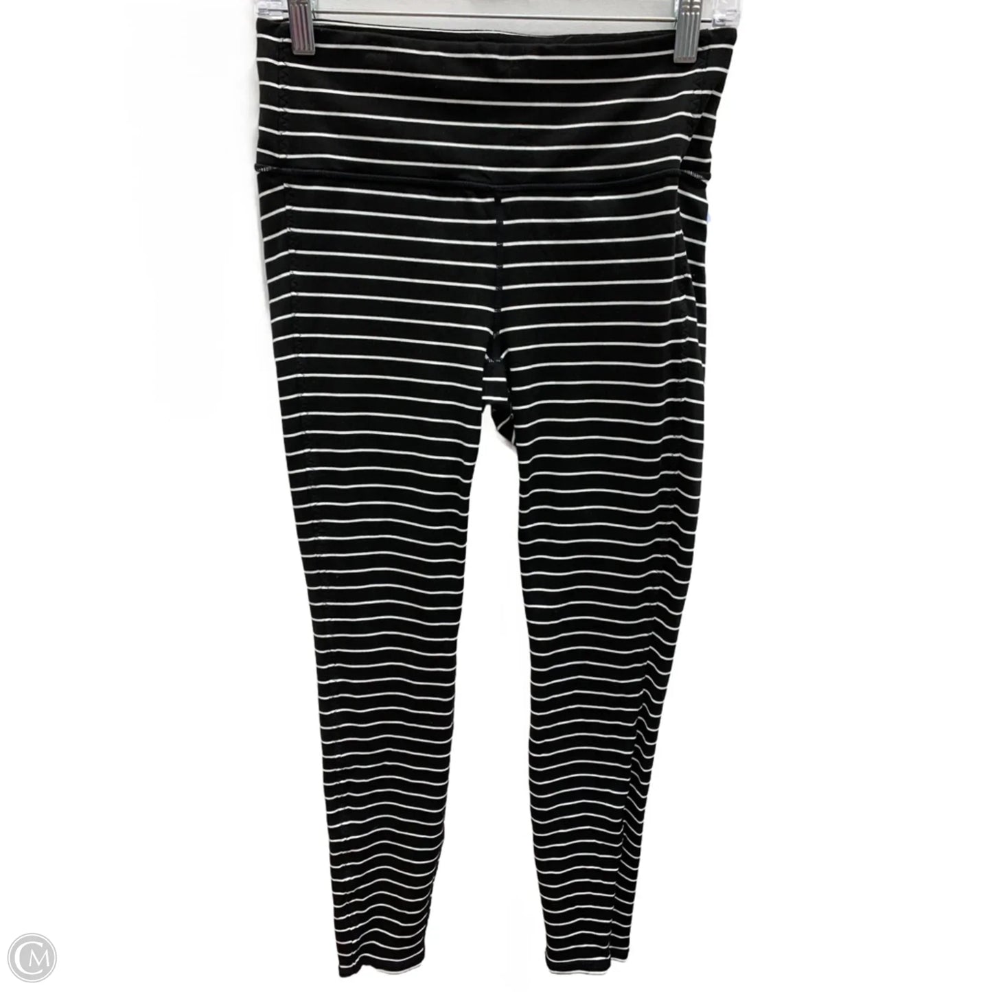 Athletic Leggings By Athleta In Striped Pattern, Size: M