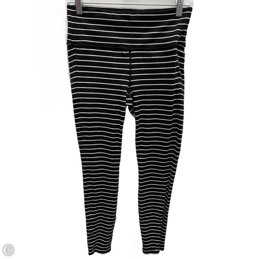 Athletic Leggings By Athleta In Striped Pattern, Size: M
