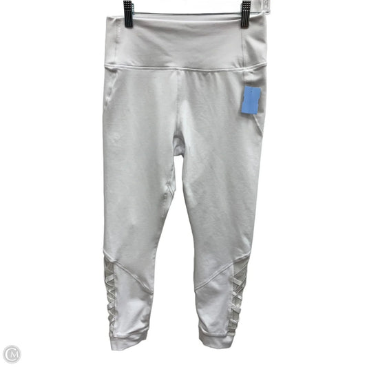 Athletic Leggings By Fabletics In White, Size: M