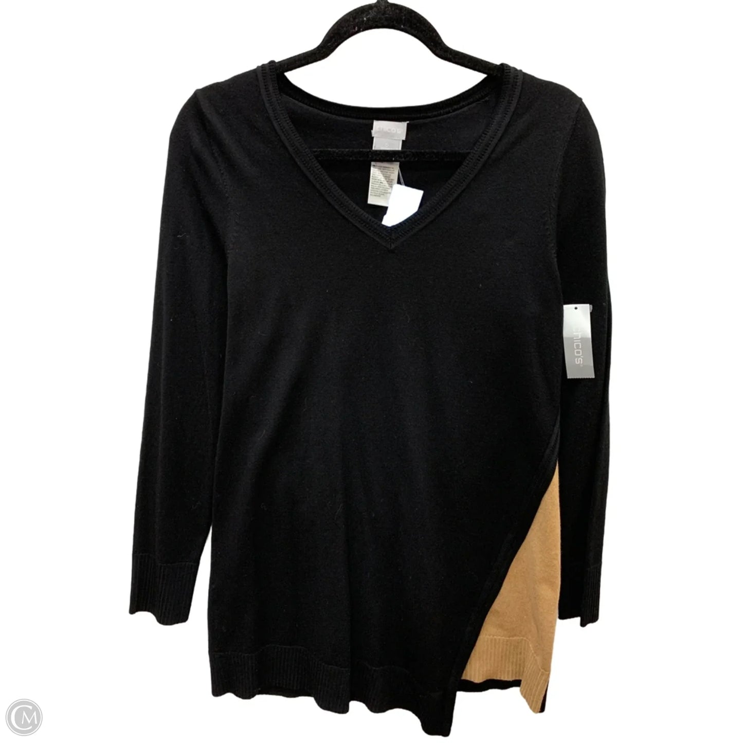 Sweater By Chicos In Black, Size: 4