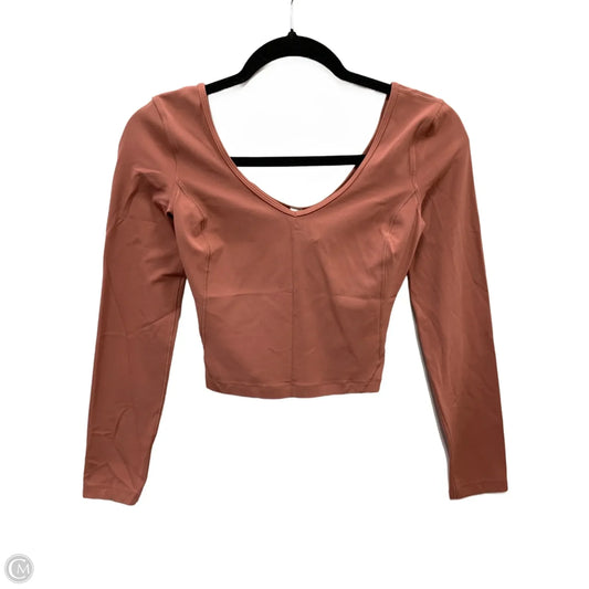 Top Long Sleeve By Lululemon In Pink, Size: 2