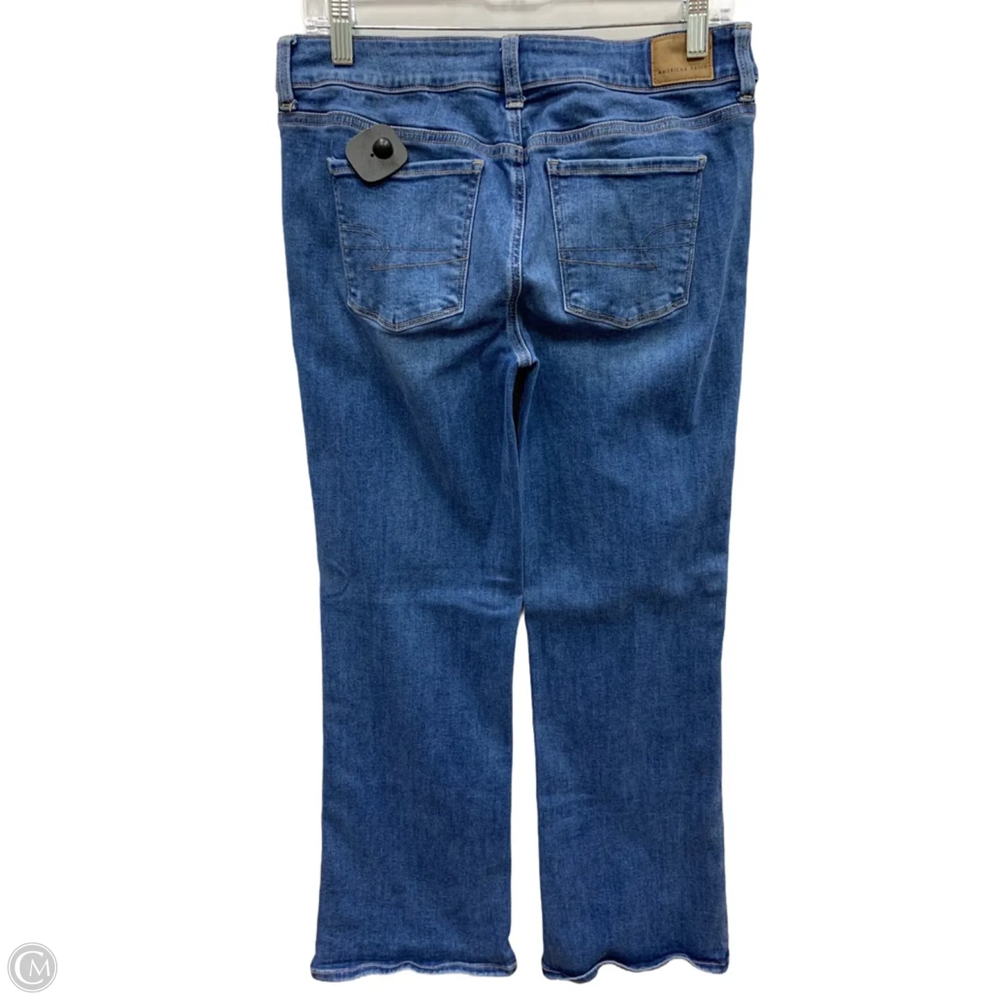 Jeans Straight By American Eagle In Blue Denim, Size: 10