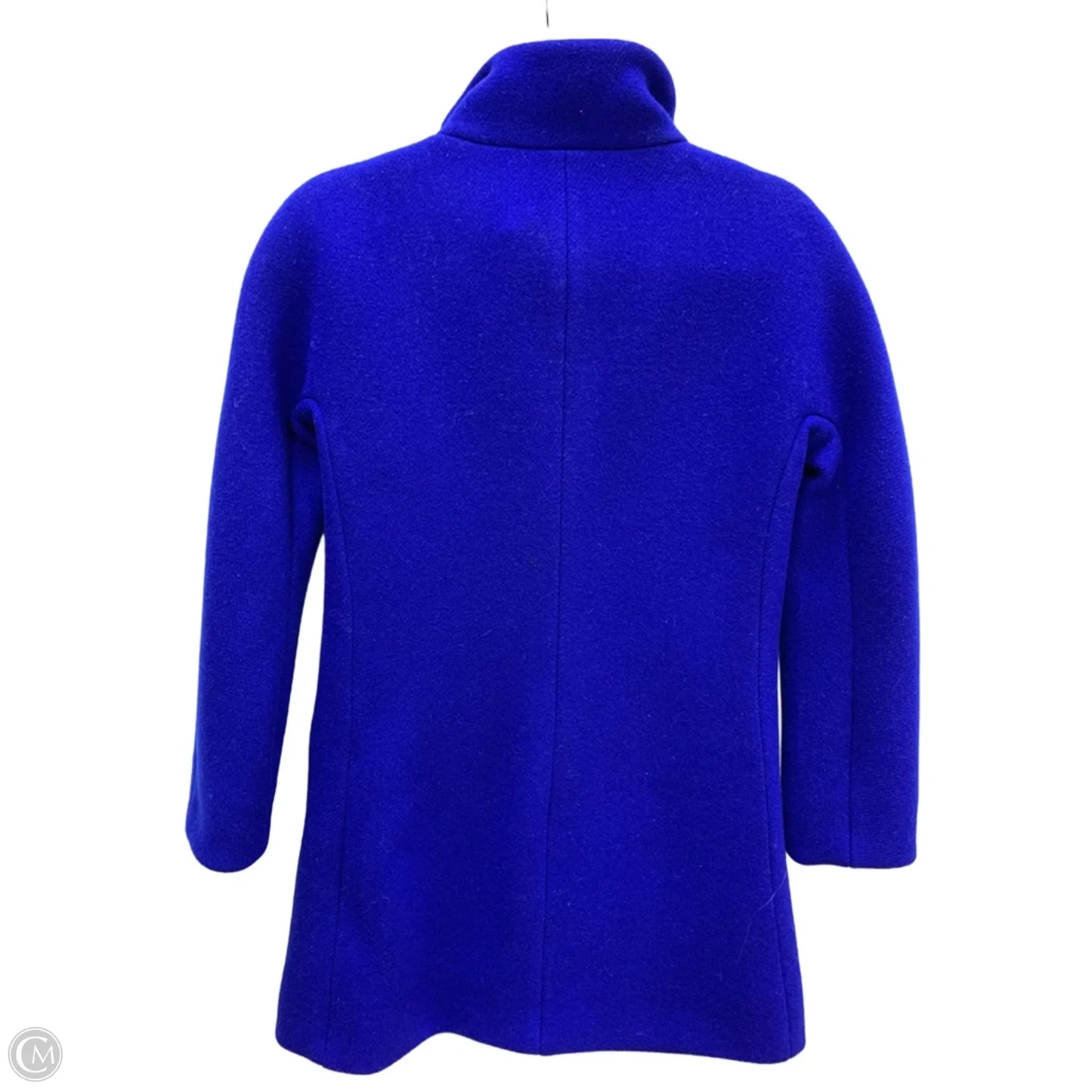 Coat Wool By J. Crew In Blue, Size: 0