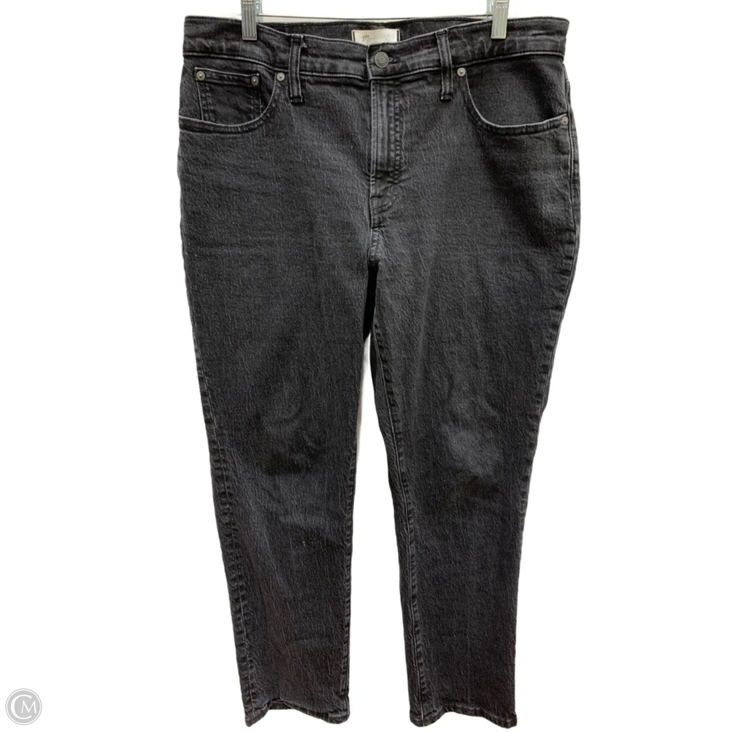 Jeans Straight By Madewell In Black, Size: 12