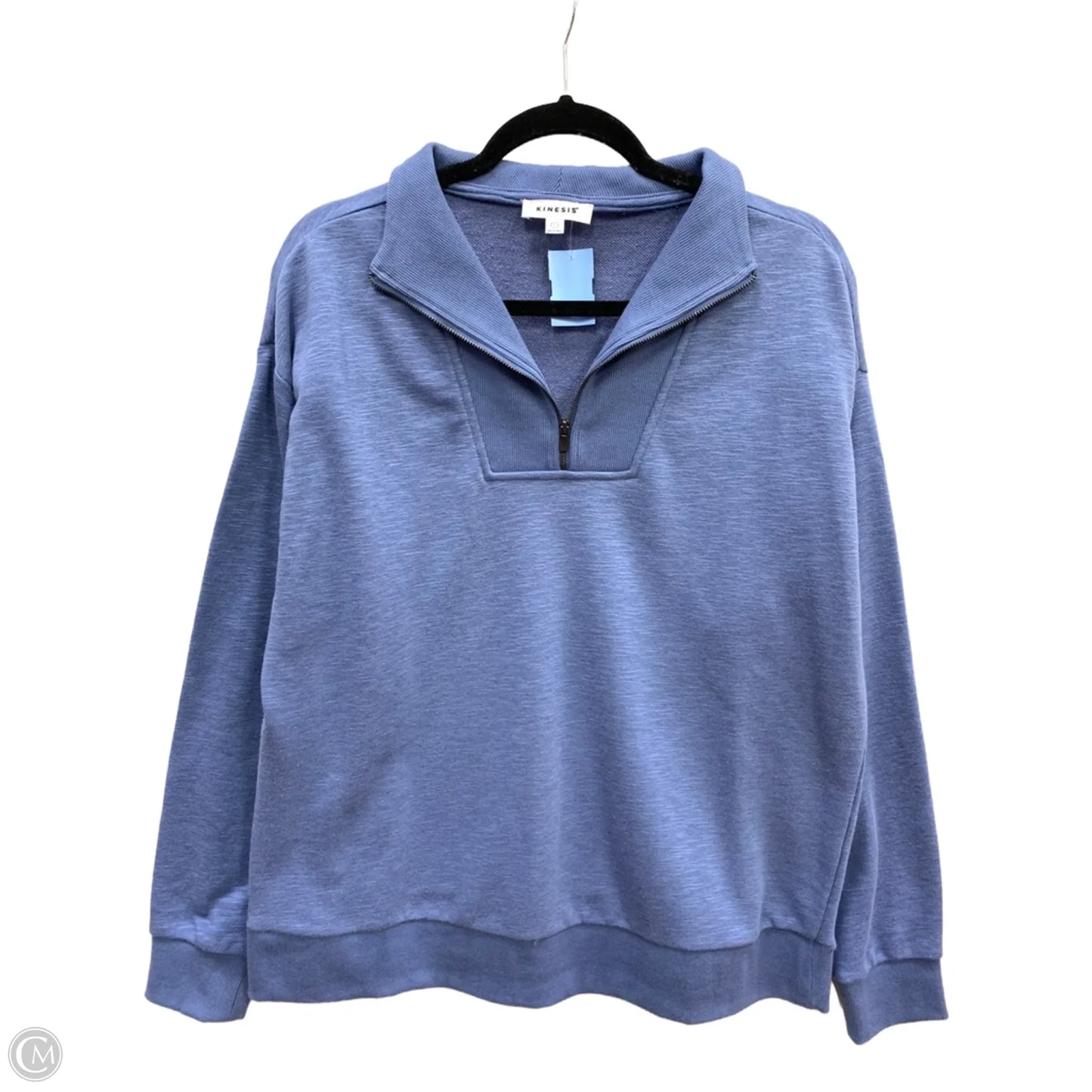 Sweatshirt Collar By Kinesis In Blue, Size: L
