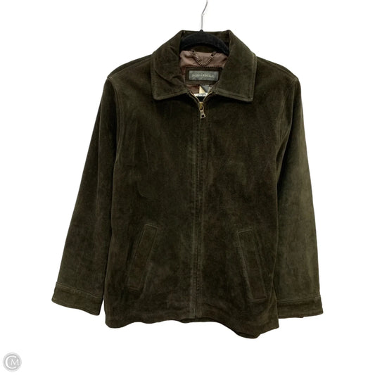 Jacket Leather By Banana Republic In Brown, Size: Xs