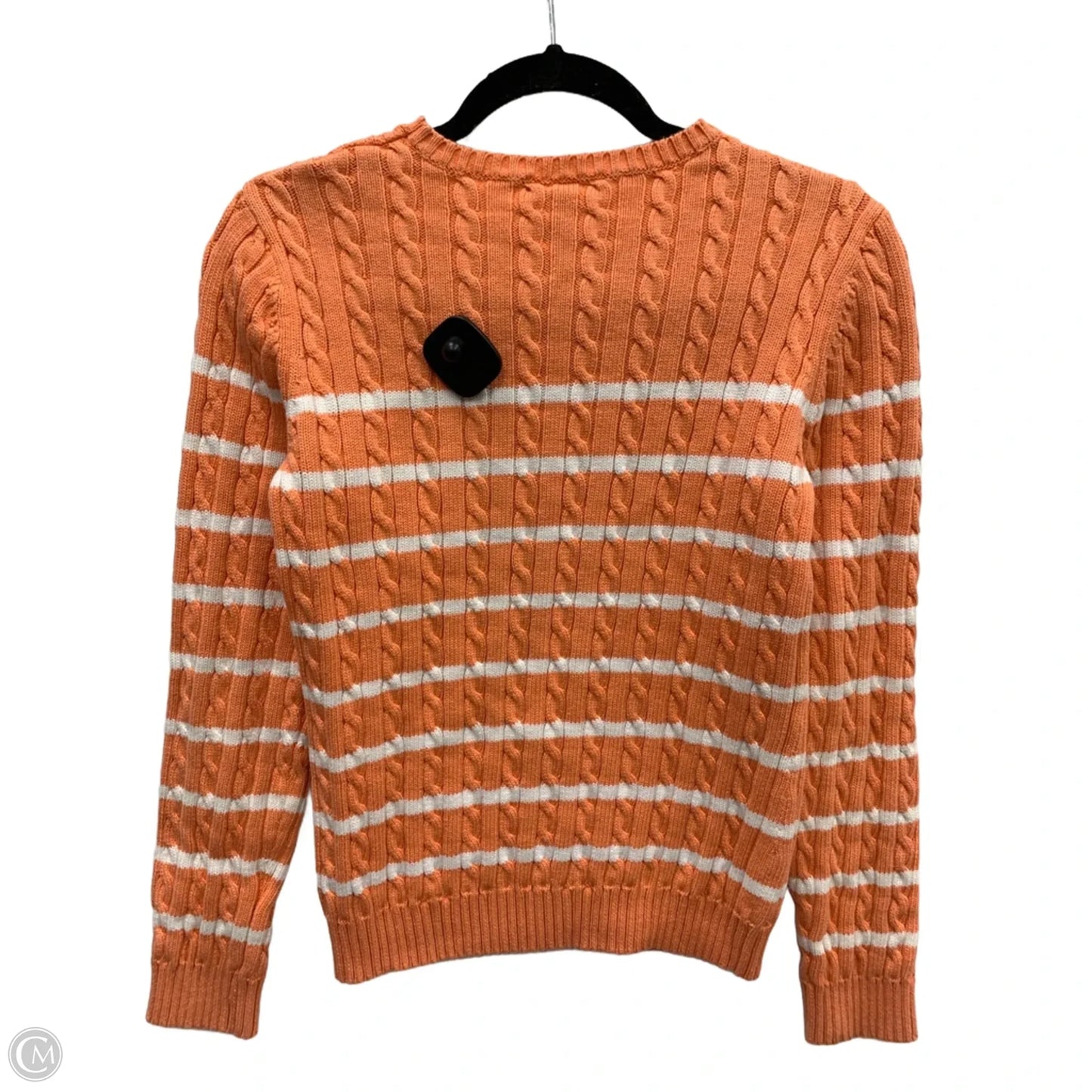 Sweater By Lauren By Ralph Lauren In Peach, Size: M