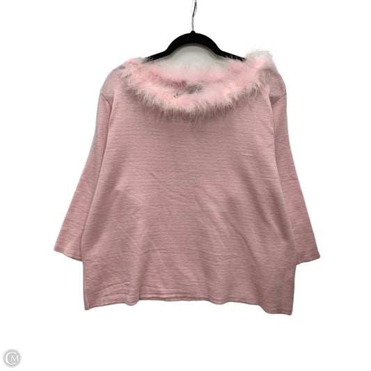 Sweater By Clothes Mentor In Pink, Size: Xl