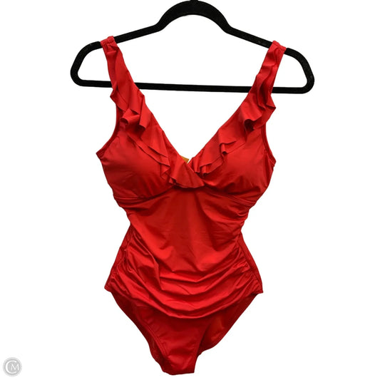 Swimsuit By Lauren By Ralph Lauren In Red, Size: S