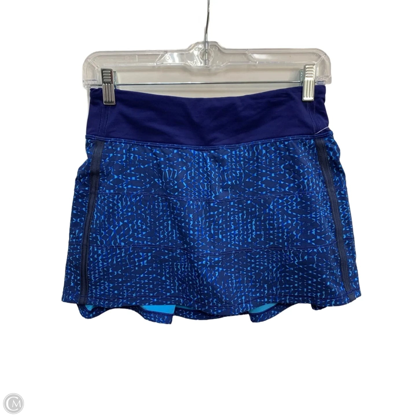Athletic Skort By Lululemon In Blue, Size: 4