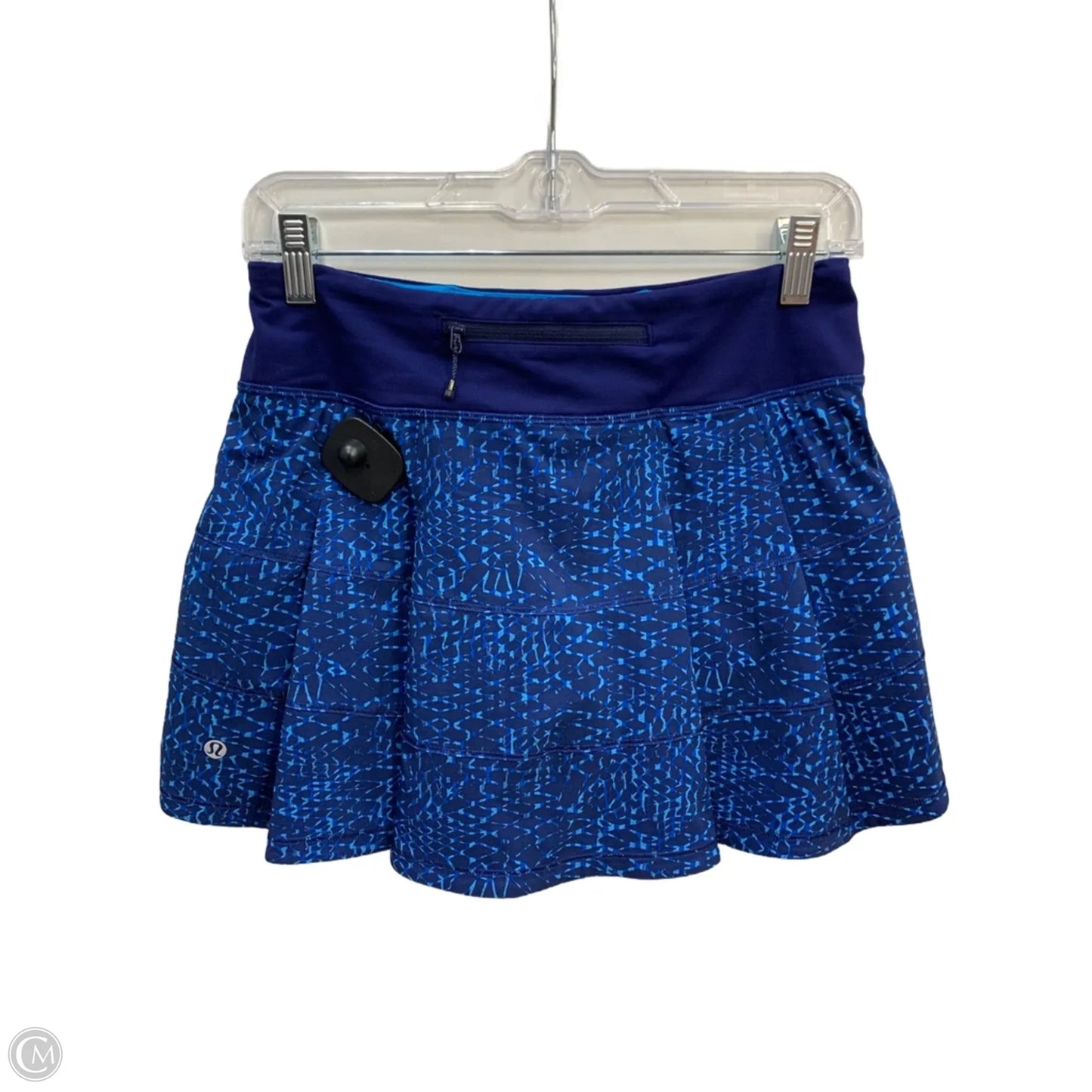Athletic Skort By Lululemon In Blue, Size: 4