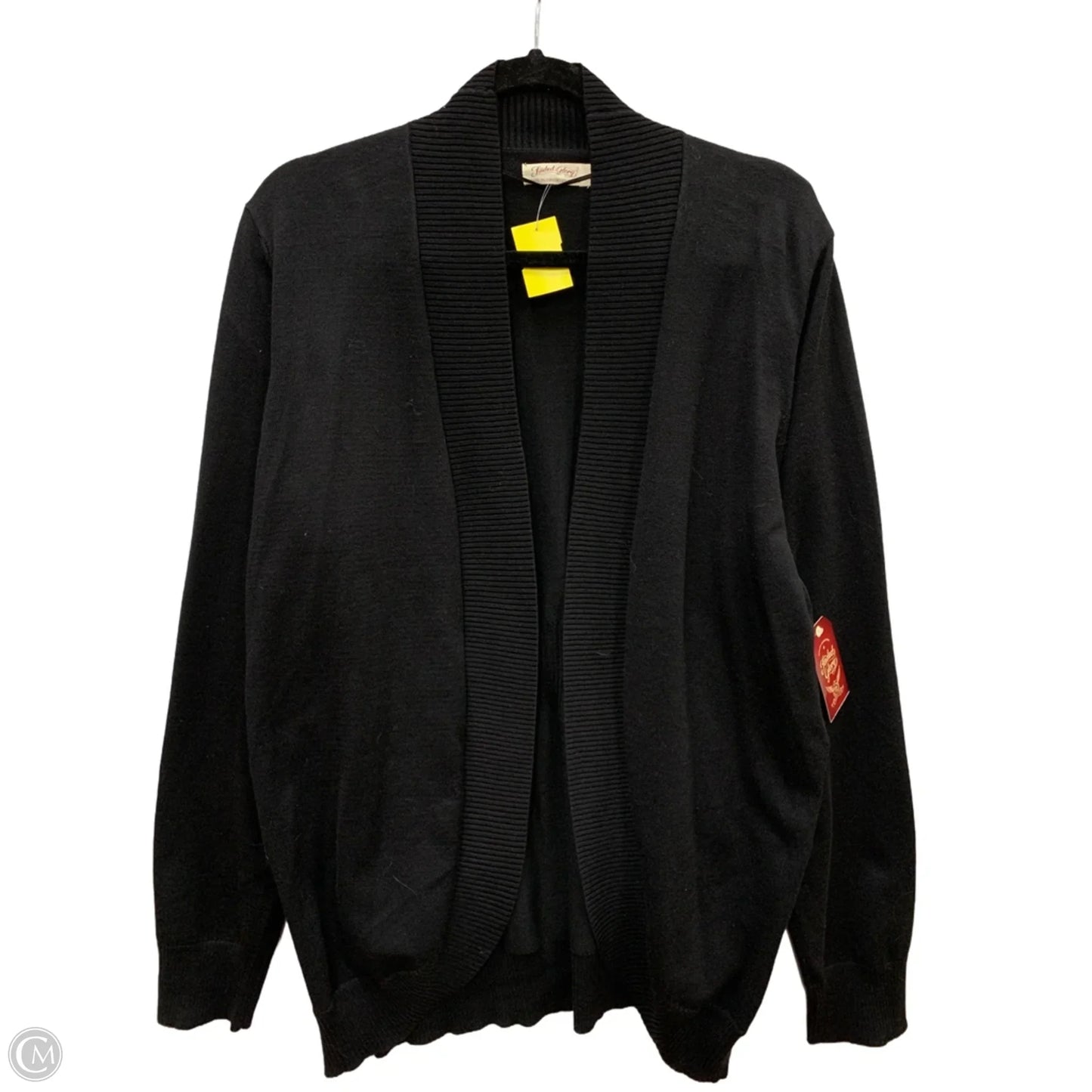 Cardigan By Faded Glory In Black, Size: Xxl
