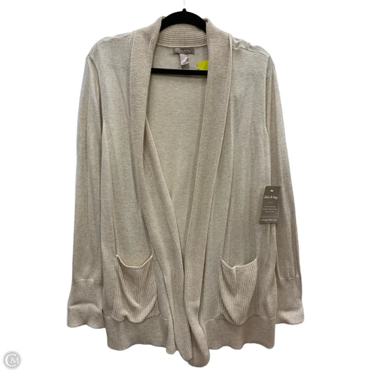 Cardigan By White Stag In Cream, Size: Xxl