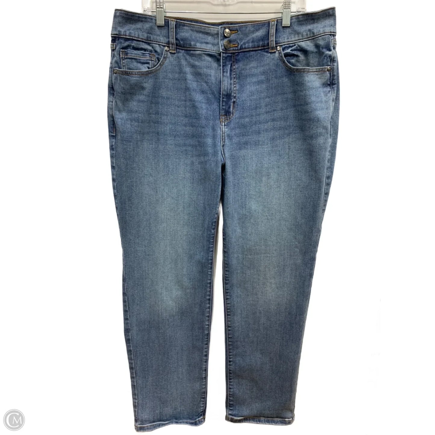 Jeans Straight By Lane Bryant In Blue Denim, Size: 18