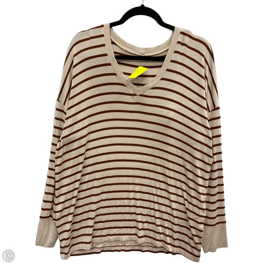 Sweater By Loft In Striped Pattern, Size: Xl