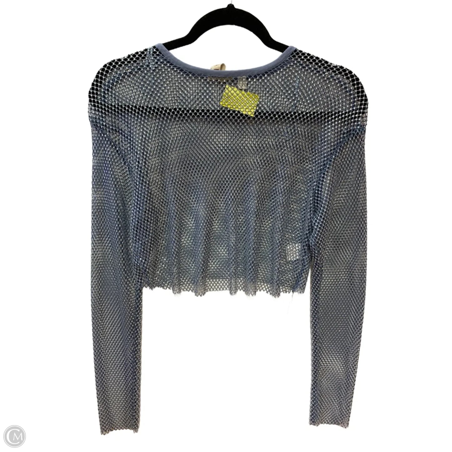 Top Long Sleeve By Dolan Left Coast In Blue & Silver, Size: Xs