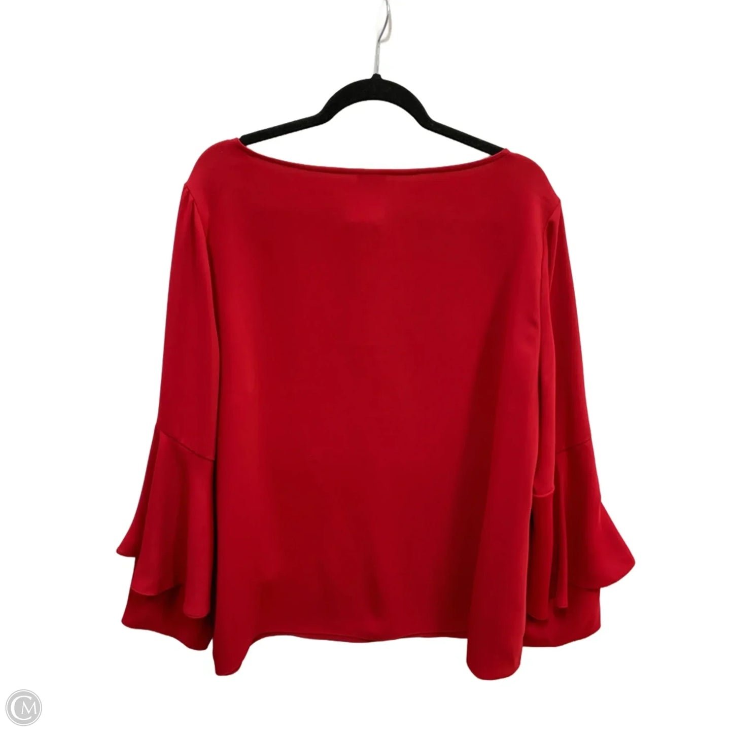 Top Long Sleeve By Chicos In Red, Size: 16