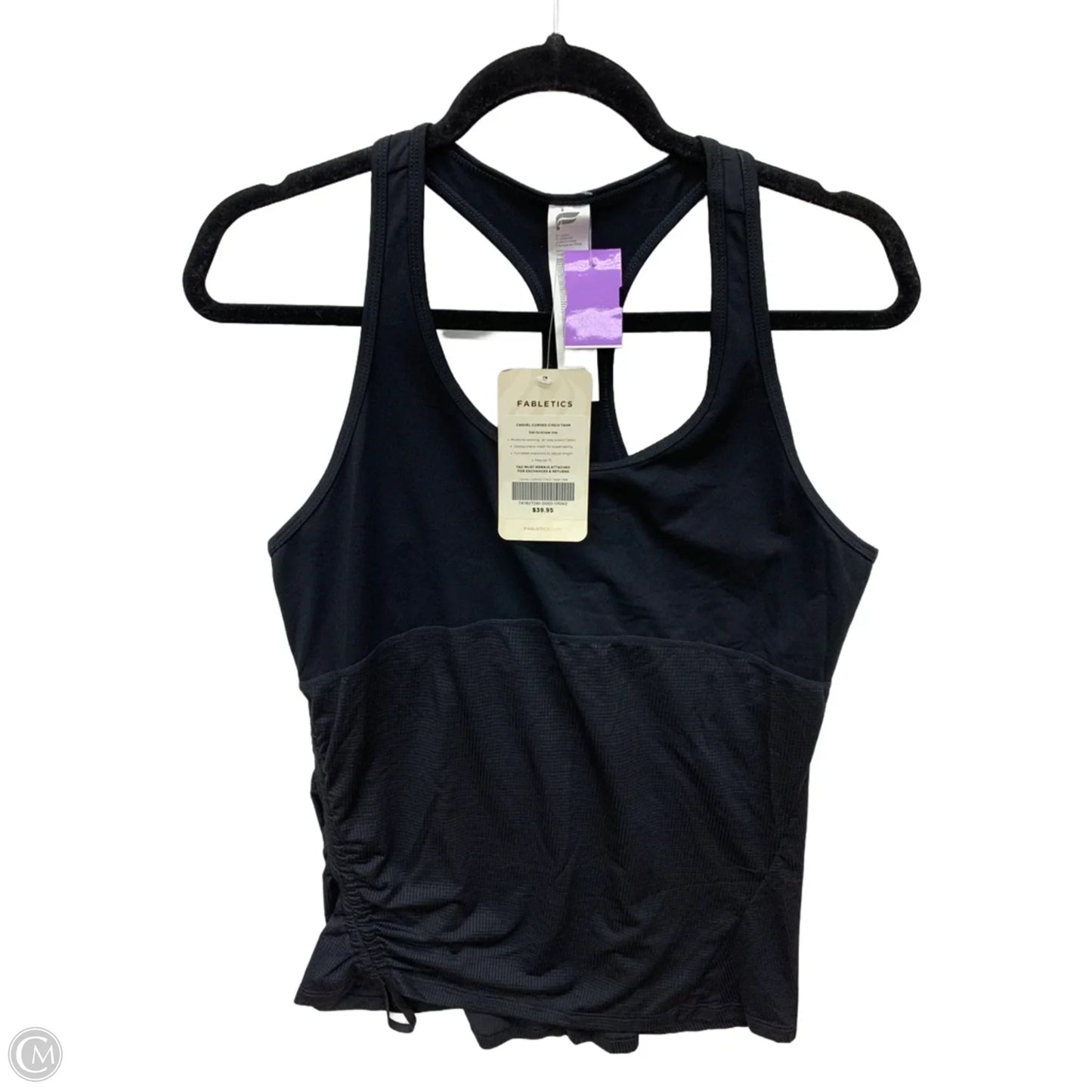 Athletic Tank Top By Fabletics In Black, Size: M