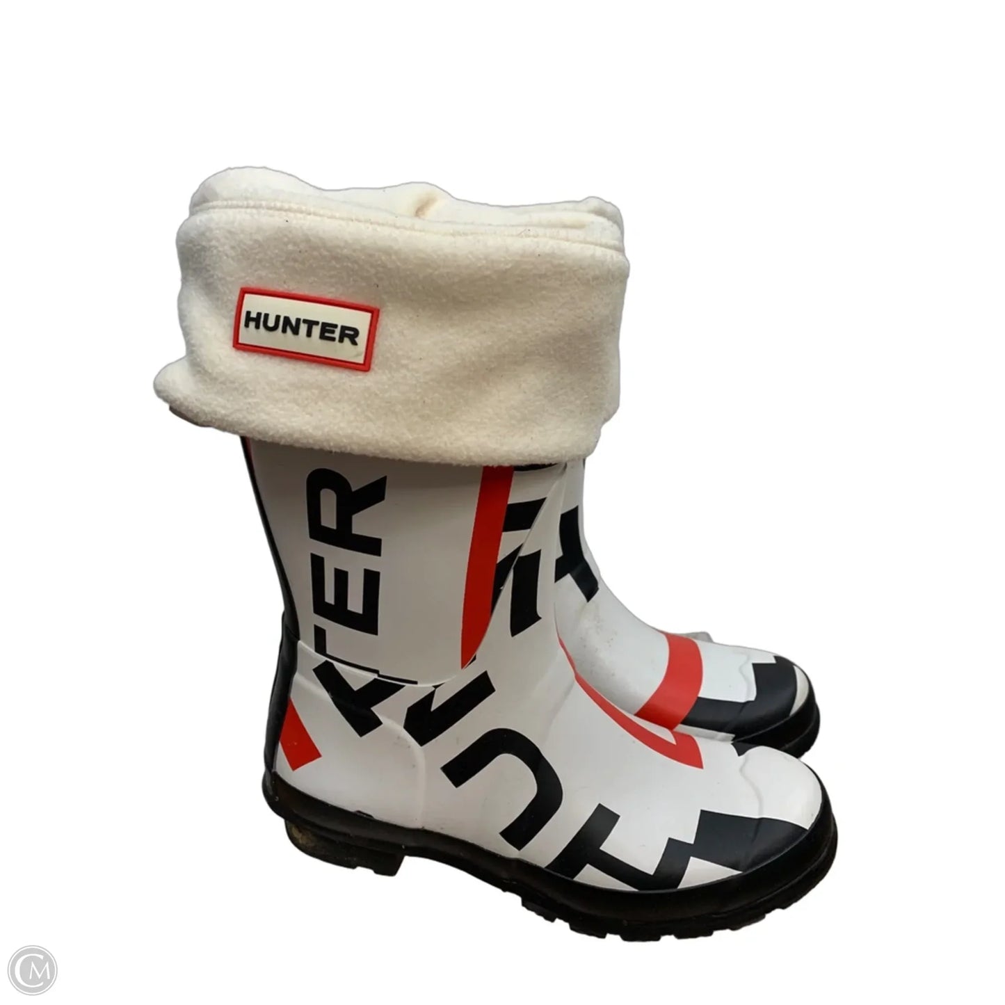 Boots Rain By Hunter In White, Size: 7