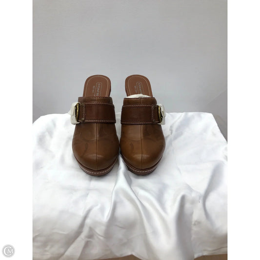 Shoes Designer By Coach In Brown, Size: 9.5