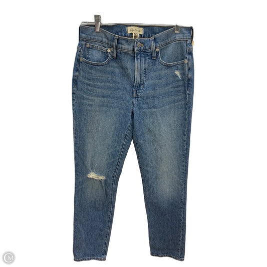 Jeans Straight By Madewell In Blue Denim, Size: 2