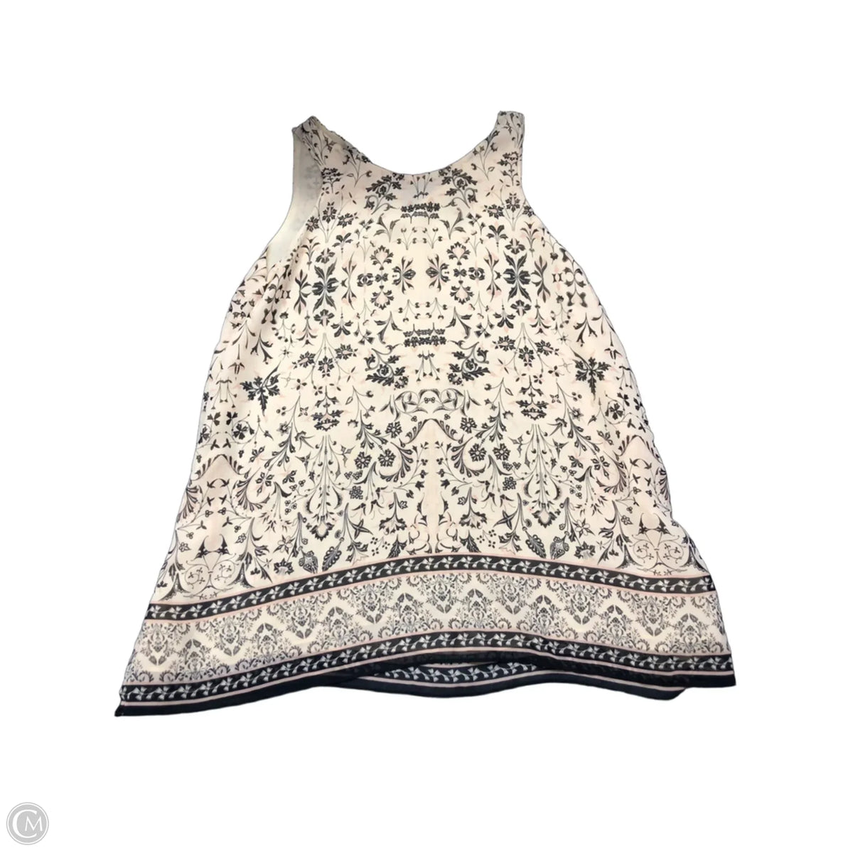 Tank Top By Max Studio In Black & Pink, Size: S