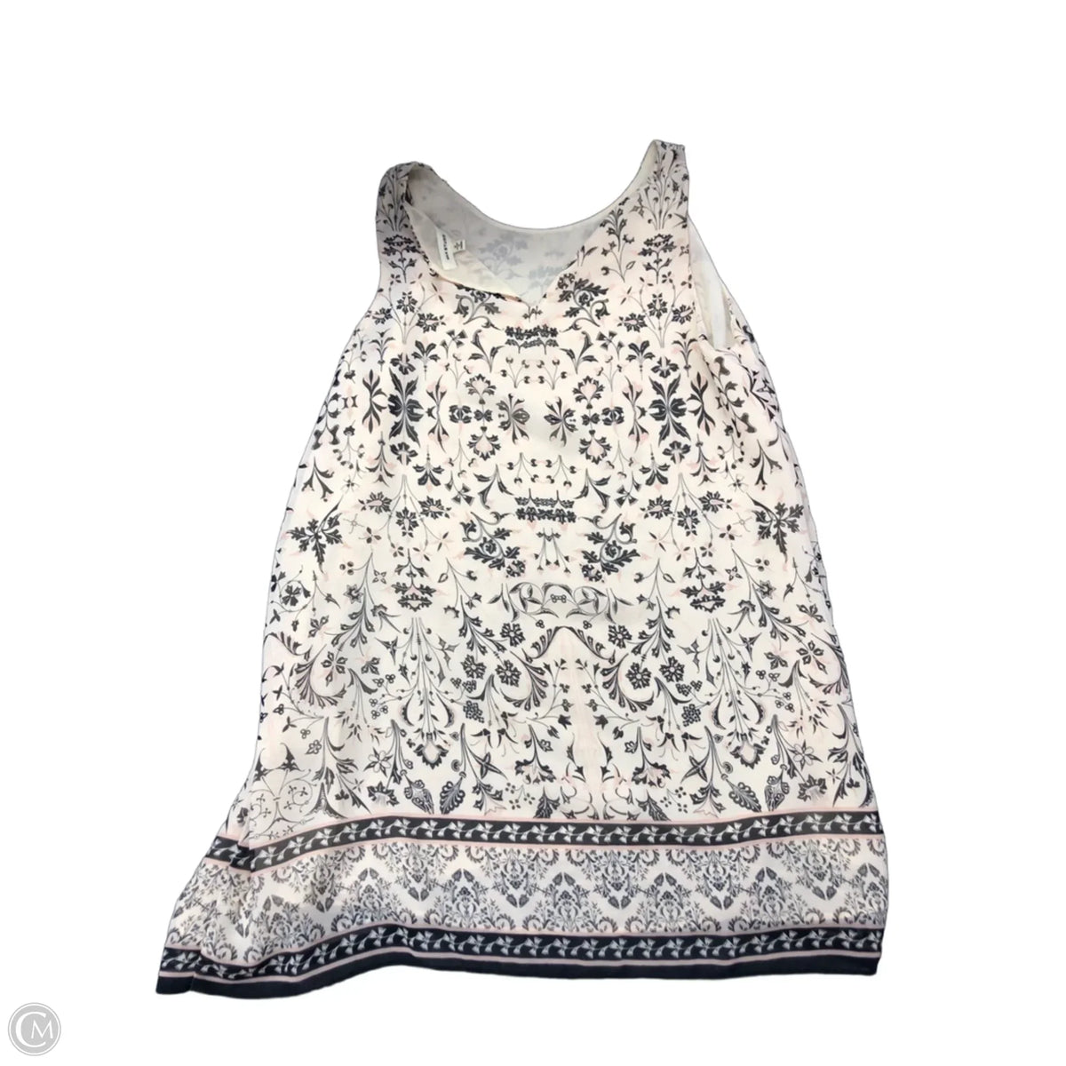 Tank Top By Max Studio In Black & Pink, Size: S