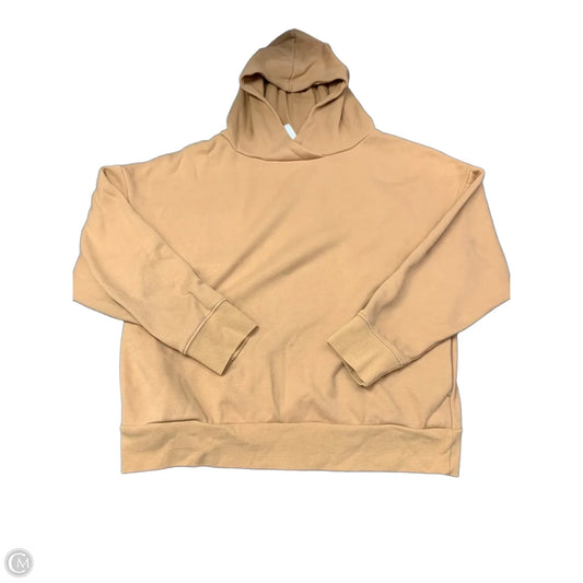 Athletic Sweatshirt Hoodie By Fabletics In Orange, Size: S