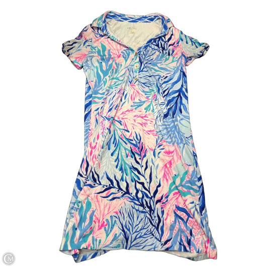 Dress Designer By Lilly Pulitzer In Blue & Pink, Size: M